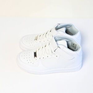 Shein womens white sneakers casual sports shoes EUR 36 US 5.5 faux leather silve